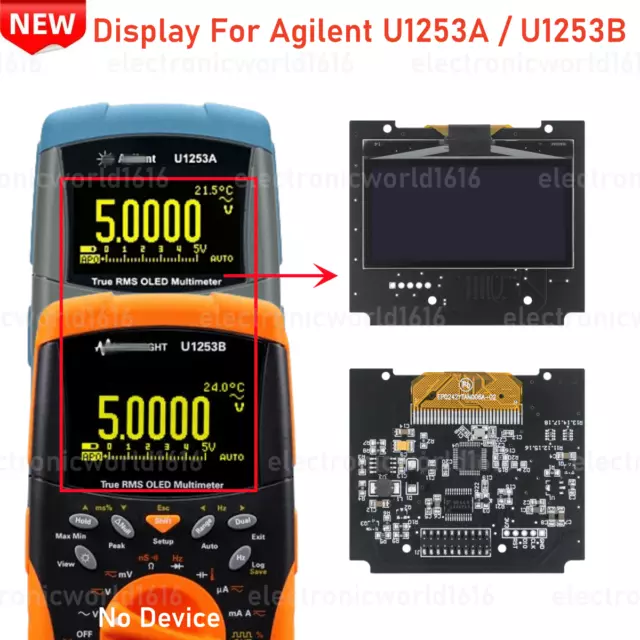 OLED Display For Agilent U1253A/U1253B Handheld Digital Multimeter Part Replace