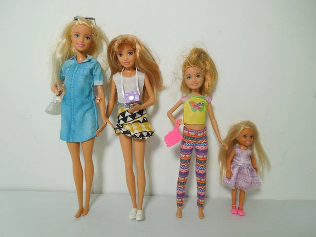 BARBIE DOLL AND her sisters Stacie Skipper Chelsea Barbie