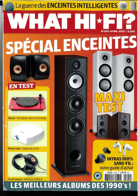 Hifi Magazine REVUE MAGAZINE HIFI Audiophile - WHAT HI*FI? - Avril 2021 - n° 202 EUR ...