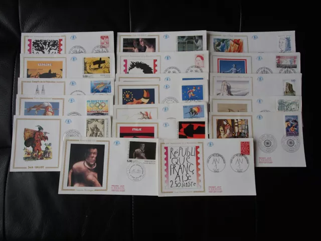 Lot De 17 Enveloppes Premier Jour Annee 1992