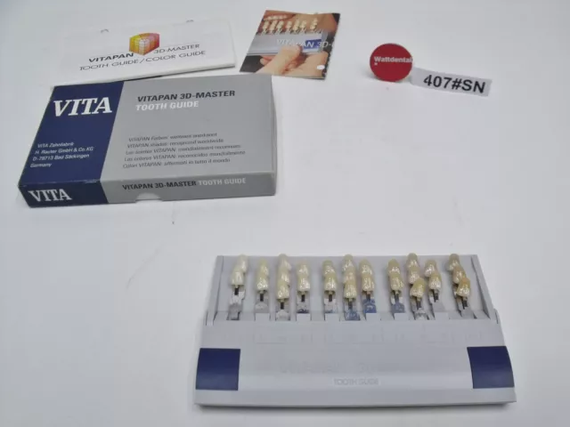 Original Vita 3D Master Plus Toothguide,Anneau / Farbschlüssel - InternNr.407 #