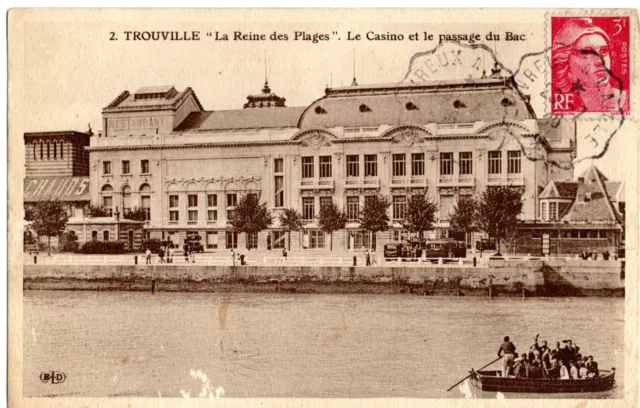 CPA-14-Marine-Trouville sur Mer-Le casino et le passage du bac-B.