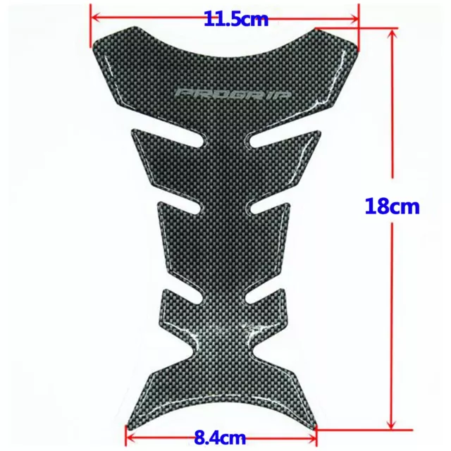 3D Carbon Fiber Motorcycle Gel Oil Gas Fuel Tank Pad Protector Sticker Decal US