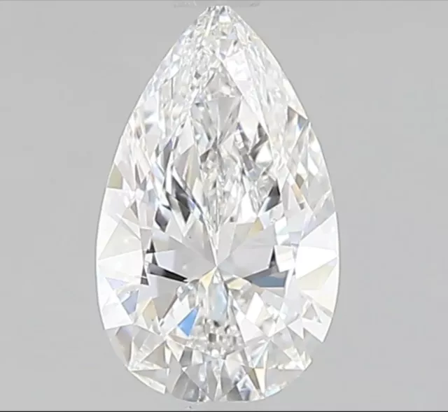 lab grown diamond IGI certificate 1.00 Ct Pear shape cvd Diamond E color VS1