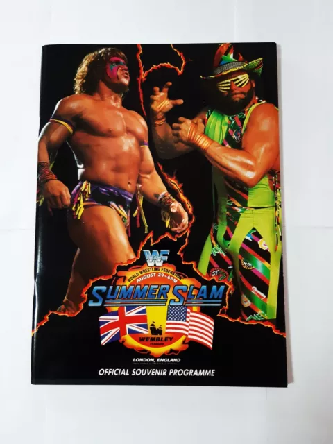 WWF Wrestling Summerslam 1992 Programmheft, London Wembley, Rarität, Hochglanz