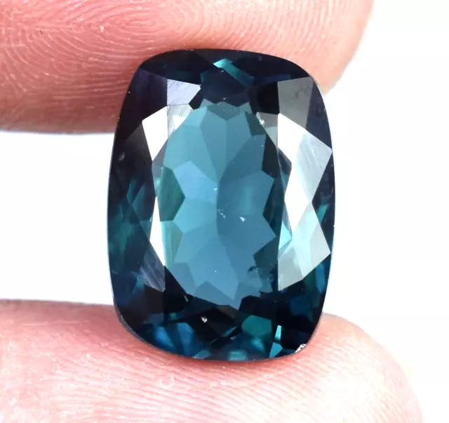 8.70 Ct Indicolite naturelle Brésil Tourmaline bleue verte certifiée Pierre...