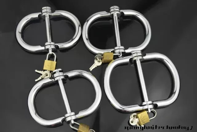 Metal Detachable Handcuffs Keys Couples Ankle Cuff Bandage Bracelet Restraints