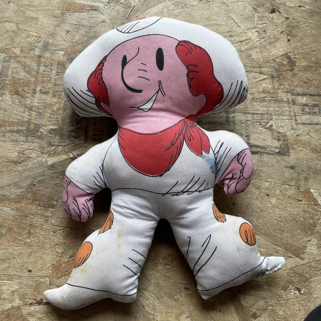 1974 Vintage Dairy Queen DQ Kid Plush Cloth Pillow Plush - 12"