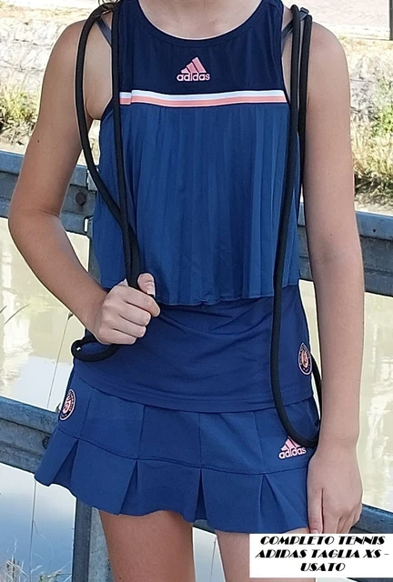 COMPLETO DA TENNIS Adidas Blu Taglia Xs Ragazza Composto Da T