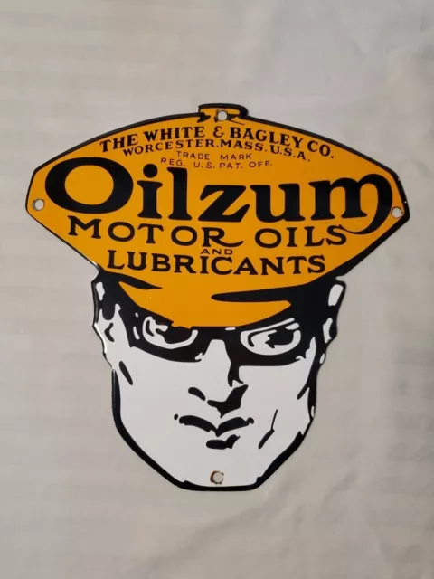 Oilzum Motor Oils Porcelain Sign New Fantasy Heavy Steel Repro Retro Gas Ceramic