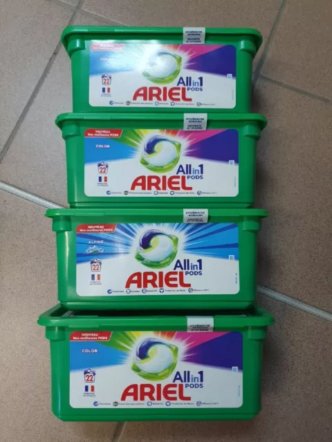 Ariel All-in-1 Pods+ Lessive Capsules 40 Lavages, Ultra Détachant,  Nettoyage En Profondeur Et Protection Supplémentaire Des Couleurs Et Des  Fibres