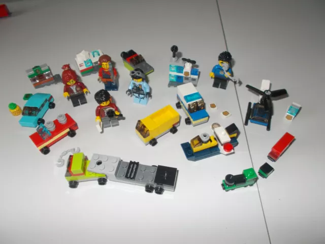 lego city konvolut set sammlung mini fahrzeuge gebäude figuren polizei zug lkw +