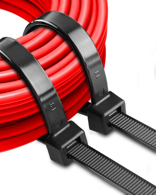Kabelbinder Industriequalität Set 100 Stück UV-Beständig Natur Weiß Schwarz Grün