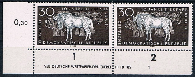 DDR ; Druckvermerk  Mi.: 1095 fn 1 , postfrisch