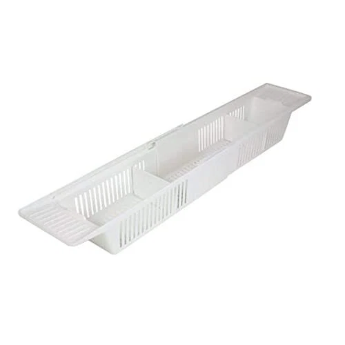 S372 Bath Storage Basket - Baby Bathtub Organizer (White)