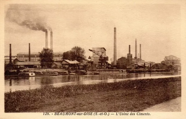 CPA Beaumont-sur-Oise (S.-et-O.) - L'Usine des Ciments