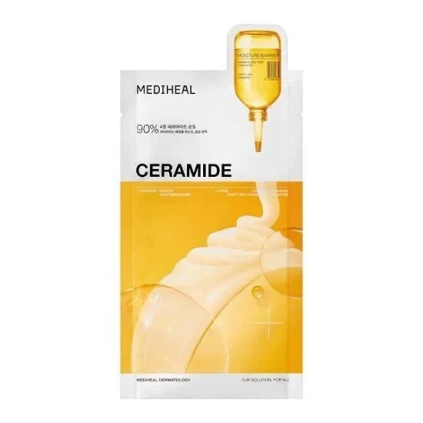 MEDIHEAL Ceramide Essential Mask: 24ml x 10ea High-Structural Moisture-Barrier Reinforcement & Triple-Ceramide Fusion – Industrial-Strength Hydration-Lock & Dermal-Shield Tool for Maximum Barrier-Performance