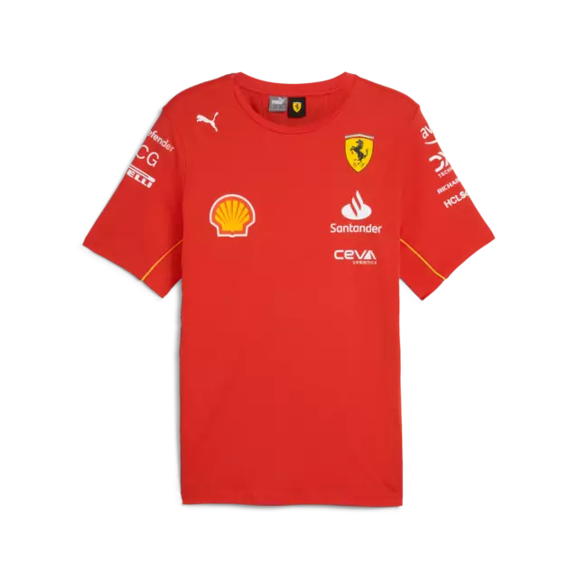 Ferrari F1, T-Shirt, Replica Team 2024, Adulto, PUMA, Merce Ufficiale