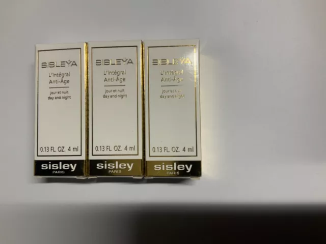 3 X Sisley Sisleya L’integral Anti-Age Day and Night .13oz/4ml