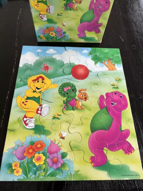 BARNEY Puzzle Vintage Barney Tv Show Vtg Purple Dinosaur Vintage Dinosaur Puzzle