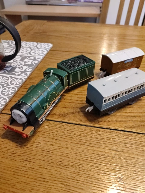 THOMAS & FRIENDS. Track master Motorised Emily Train And Carriage. £9. ...