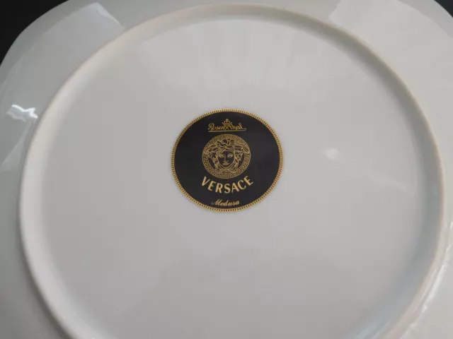 Rosenthal Versace Ikarus Medusa 1 x Speiseteller eckig 27 cm Neu & Ovp 3