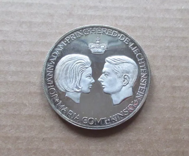 Liechtenstein 1967 ,  Silbermedaille "Hochzeit" (MU6355)  Erh. PP
