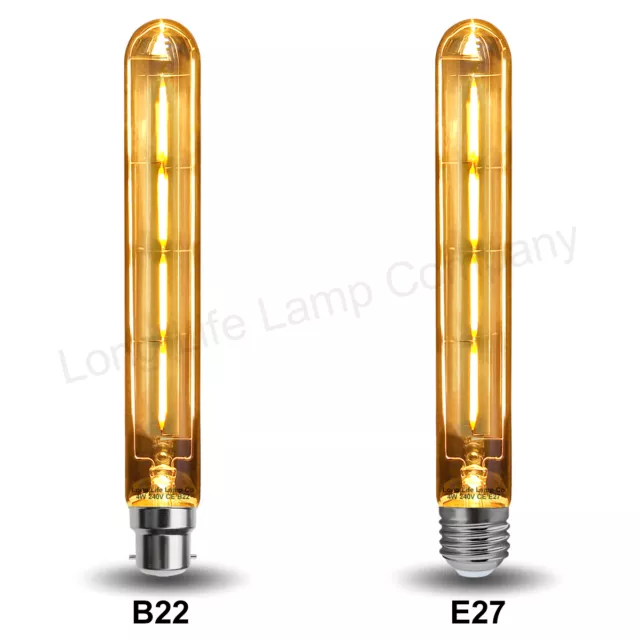 Vintage LED 4W Edison Style Filament Reagenzglas Glühbirne T30 B22 oder E27