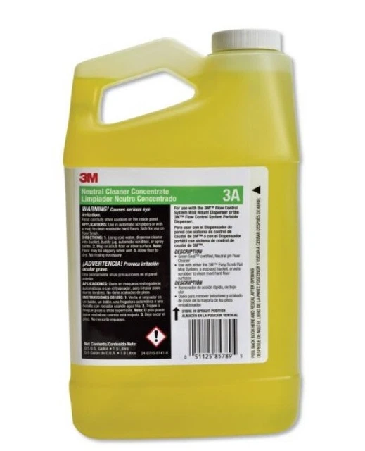 3M Neutral Cleaner Concentrate 3A  0.5 Gallon  (1.9 Liters)