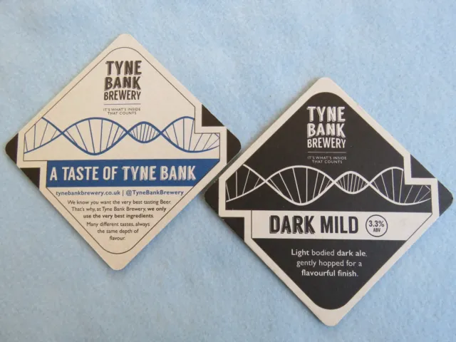 Beer Coaster ~ TYNE BANK Brewery Dark Mild Ale ~ Newcastle Upoln Tyne, ENGLAND