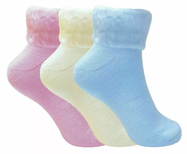 Ladies Thick Warm Fluffy Fleece Cosy Ankle Thermal Soft Gentle Lounge Bed Socks