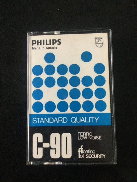 Lot De 8 Cassettes Audio Philips C-60 Ferro Low Noise, Vintage Années 70-80, Très Bon état