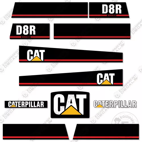 Fits Caterpillar D8R Decal Kit Tractor Crawler Dozer - 7 YEAR 3M VINYL