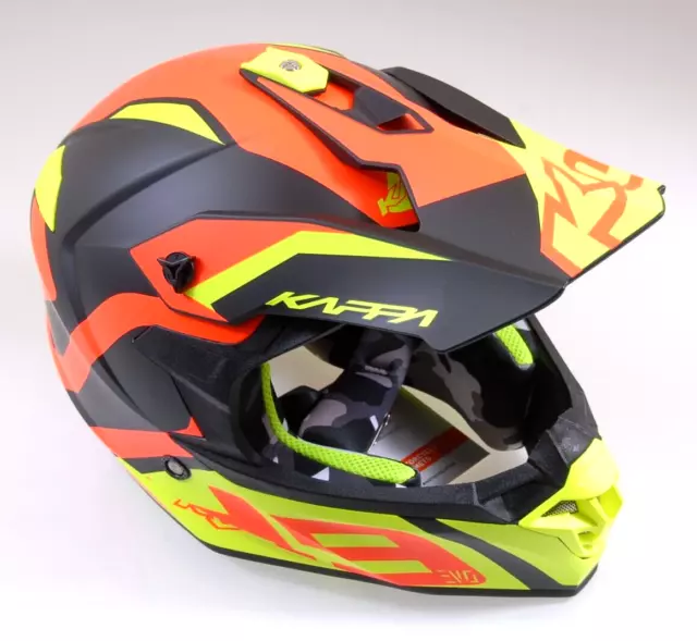 Kappa Casque Cross KV49R Evo Great Noir Mat / Orange Gr. XL K #7