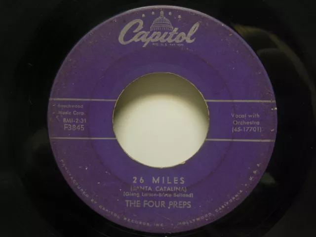 The Four Preps: 26 Miles / It’s You, 45 RPM, VG (F0*)