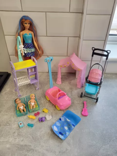 Barbie Careers Baby Doctor Midwife Playset with Dolls and Accessories Bundle