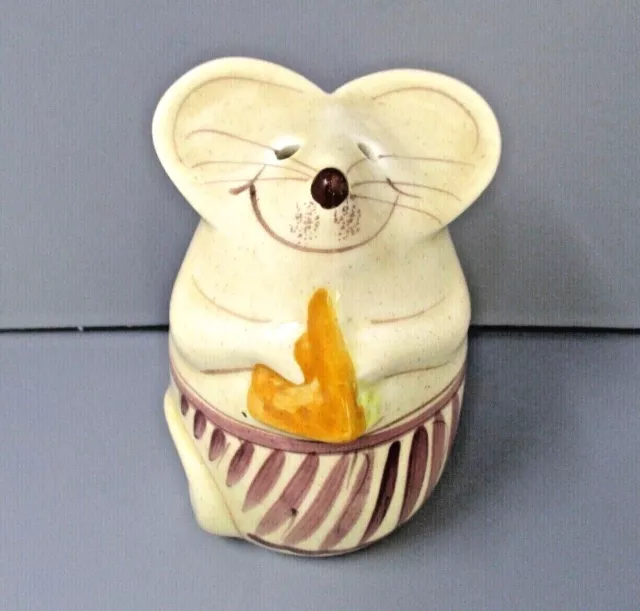 Mouse Parmesan Cheese Shaker Italian Kitchen Home Decor Kitsch 5.5" Tall ceramic