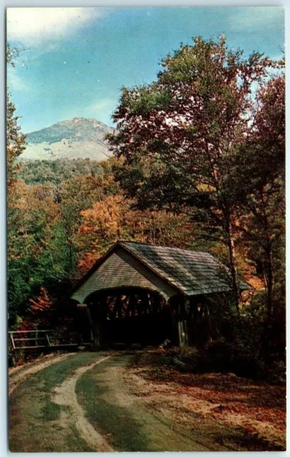 Postcard - Old Covered Bridge & Mount Liberty - Franconia Notch, New Hampshire