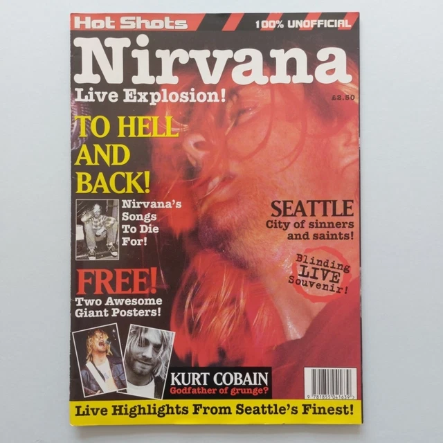 NIRVANA KURT COBAIN - Hotshots Magazine + Double Sided Pull-Out Poster ...