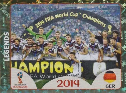 Panini Sticker Fußball WM 2018 Russia Nr. 673 Legends Germany 2014 Bild