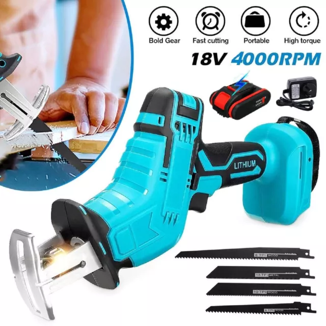 Cordless Electric Saw Reciprocating Saw Blades 4x Wood Cutter Cutting Tool 18V