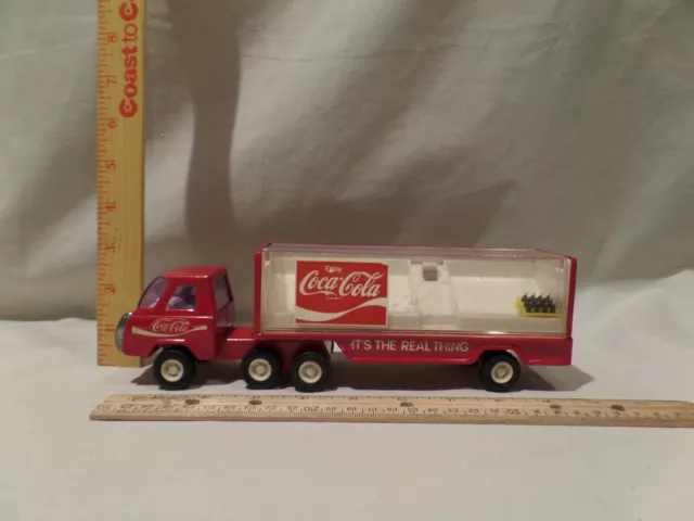 Vintage 1980'S Buddy L. Mack Pressed Steel / Plastic Coca-Cola Bottles Delivery