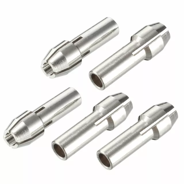 3mm Diamètre de serrage de serrage de mandrin Dremel-Outil rotatif-argent 5pcs