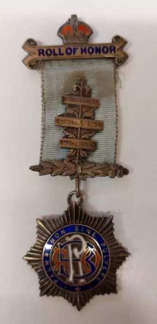 Vntg 1951 Hallmarked Silver Masonic Jewel Medal Jovial Lodge 5738 Albert Corey
