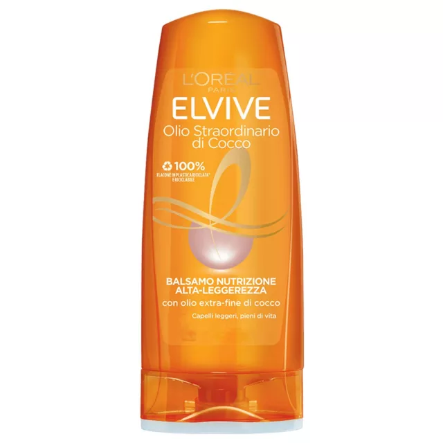 Loreal Elvive Balsamo Olio Straordinario Cocco Per Capelli Secchi 200Ml