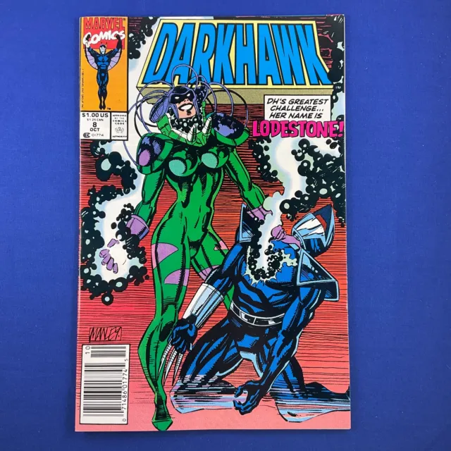 Darkhawk #8 vs Lodestone Newsstand UPC Marvel Comics 1991