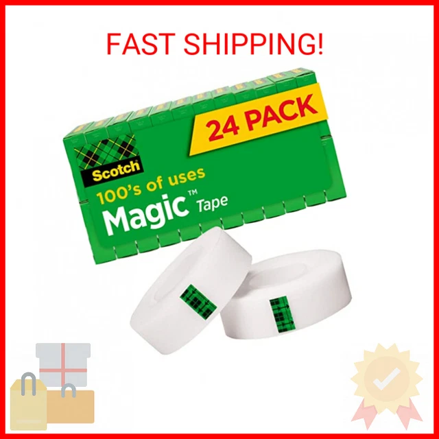 Scotch Magic Tape, 6 Rolls, Numerous Applications, Invisible, Engineered for …