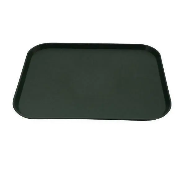 Tray Fast Food Style Green Polypropylene Cafeteria 300 x 400mm