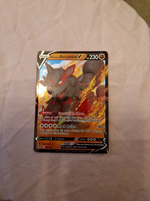 Pokémon TCG Hisuian Arcanine V Silver Tempest 090/195 Holo Ultra Rare