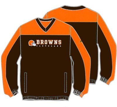 Cleveland Browns Reebok NFL Uomo Pullover Caldo Giacca Brown/Arancione 5103A